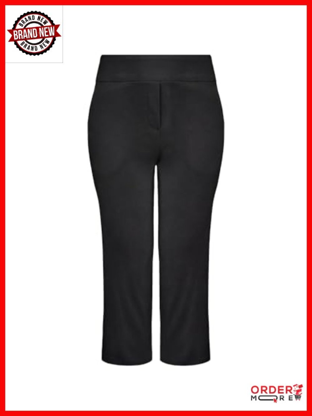 Stelle Women's Pull On Capri Pants with Pockets Business Work Slacks